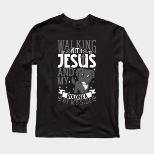 Jesus and dog - Bolonka Zwetna Long Sleeve T-Shirt